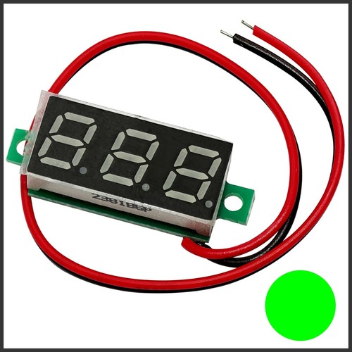 Led voltmeter grün - voltmeter, mini