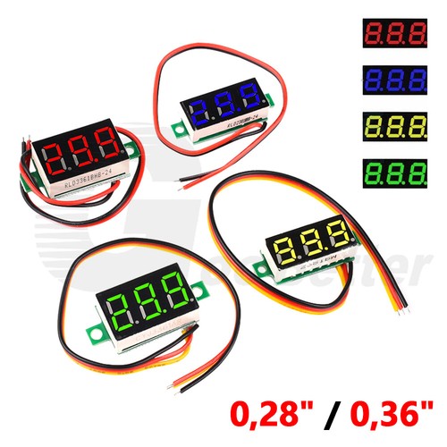Mini led voltmeter einbau - led,