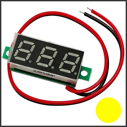 Led voltmeter gelb mini - led,