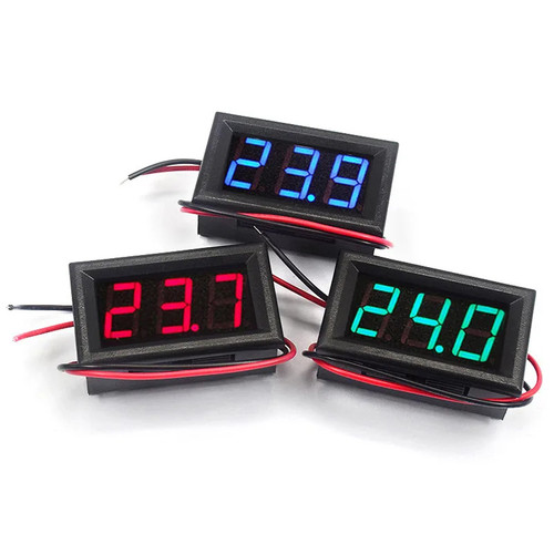 Voltmeter 120v led - dc, 5-120v