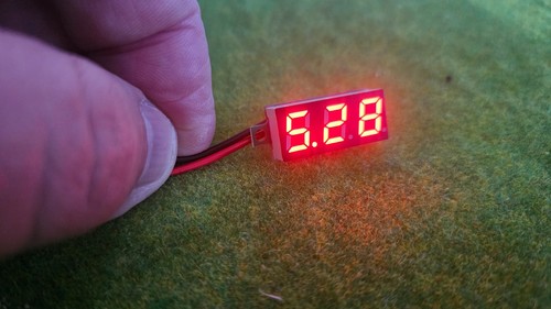 Led mini voltmeter rot - voltmeter, -rot-