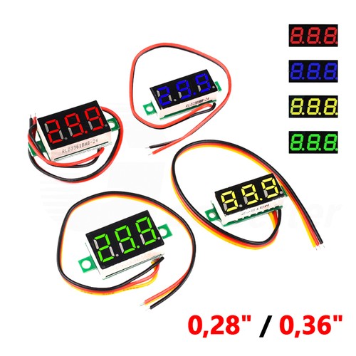 Mini led voltmeter einbau - voltmeter,