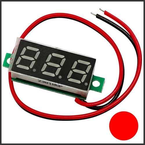 Led voltmeter rot - led,