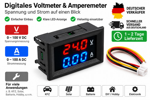 Digital voltmeter amperemeter - voltmeter,